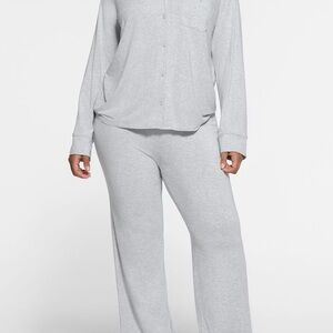 SKIMS Light Gray Pajama Set